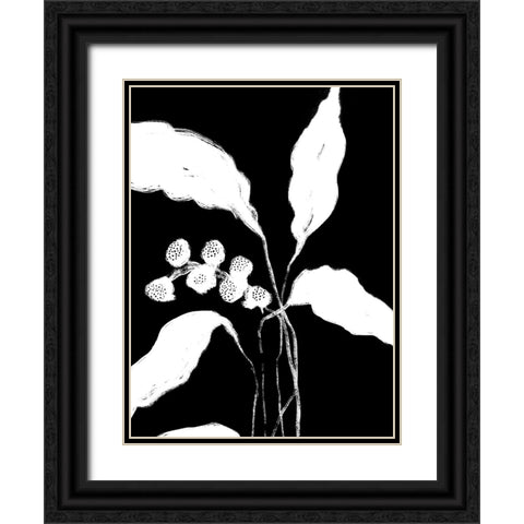 New Growth II Black Ornate Wood Framed Art Print with Double Matting by Holman, Nicholas