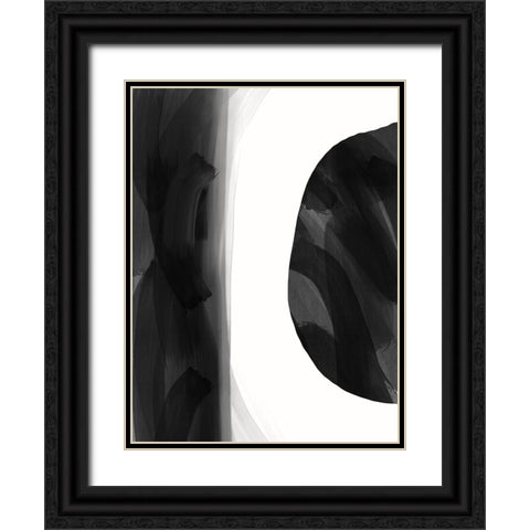 Missing Piece II Black Ornate Wood Framed Art Print with Double Matting by Holman, Nicholas