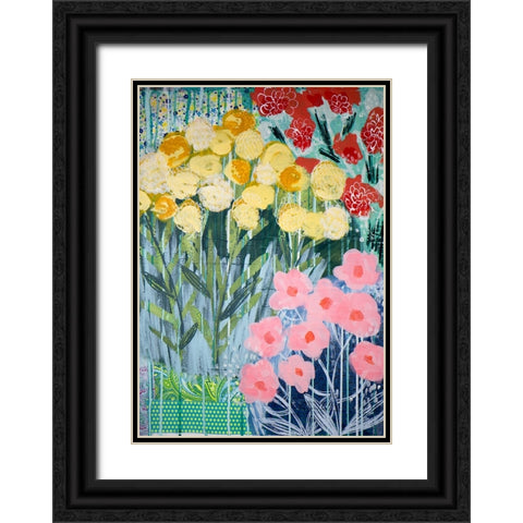 Summer Fragment Black Ornate Wood Framed Art Print with Double Matting by Hampe, Shelley