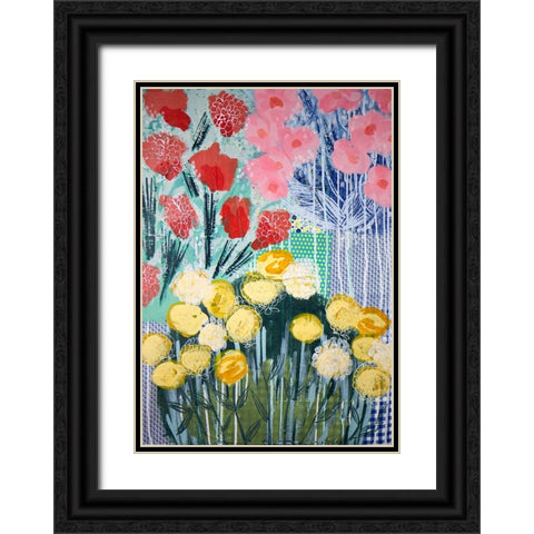 Wisps of Summer Black Ornate Wood Framed Art Print with Double Matting by Hampe, Shelley