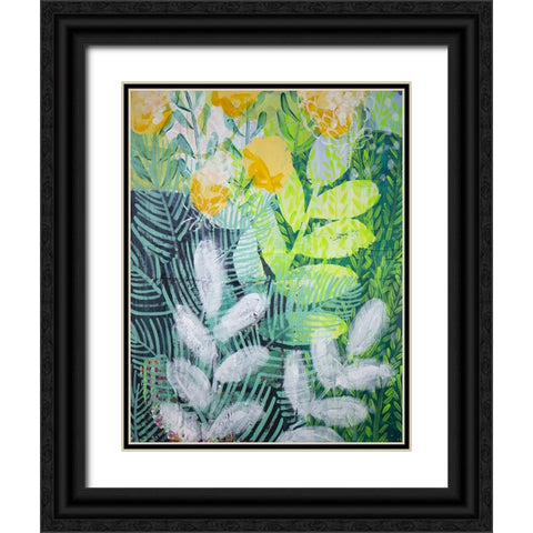 Spring Beginning Black Ornate Wood Framed Art Print with Double Matting by Hampe, Shelley