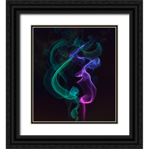 Smoke I Black Ornate Wood Framed Art Print with Double Matting by Hunziker, Steve