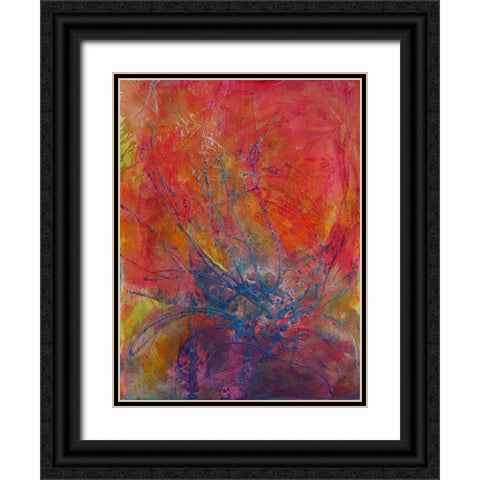 Impressionistic I Black Ornate Wood Framed Art Print with Double Matting by Eaton, Winnie