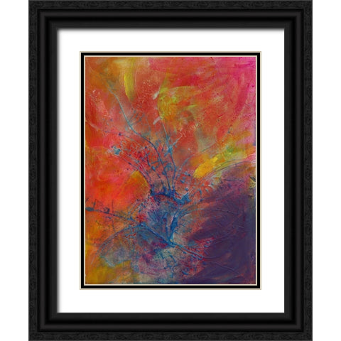 Impressionistic II Black Ornate Wood Framed Art Print with Double Matting by Eaton, Winnie