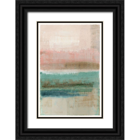 Pastel Blush III Black Ornate Wood Framed Art Print with Double Matting by Kouta, Flora