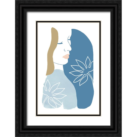 Santorini Days I Black Ornate Wood Framed Art Print with Double Matting by Kouta, Flora