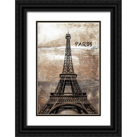 France I Black Ornate Wood Framed Art Print with Double Matting by Orlov, Irena