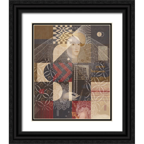 Elizabeth I of England Ampleforth Abbey, With a Touch of Modern Black Ornate Wood Framed Art Print with Double Matting by Orlov, Irena