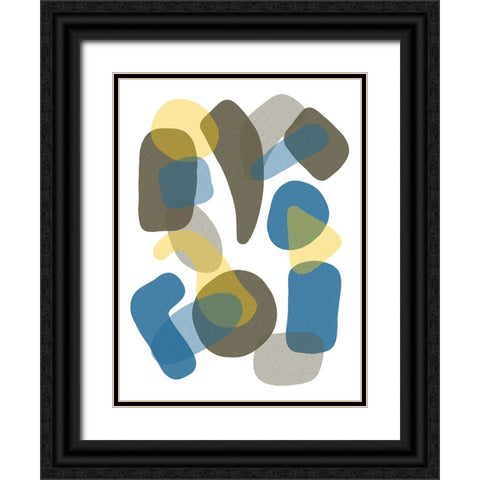 Floaters I Black Ornate Wood Framed Art Print with Double Matting by Schlotzhauer, Jim