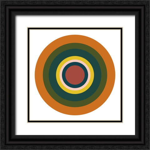 Whirligig II Black Ornate Wood Framed Art Print with Double Matting by Schlotzhauer, Jim