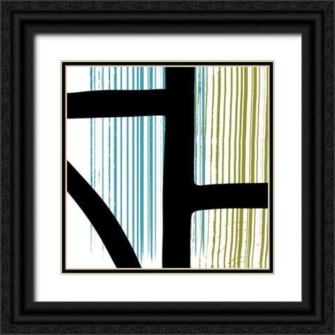 Sawtooth I Black Ornate Wood Framed Art Print with Double Matting by Schlotzhauer, Jim