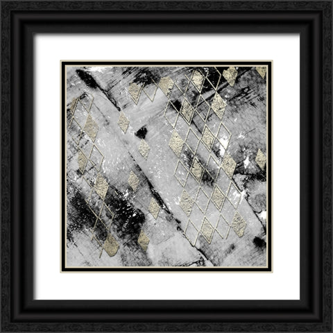 Diamond Cut I Black Ornate Wood Framed Art Print with Double Matting by Smith, Karen
