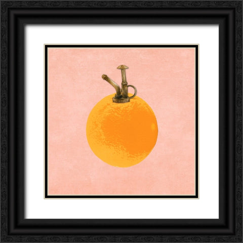 Express O Black Ornate Wood Framed Art Print with Double Matting by Smith, Karen