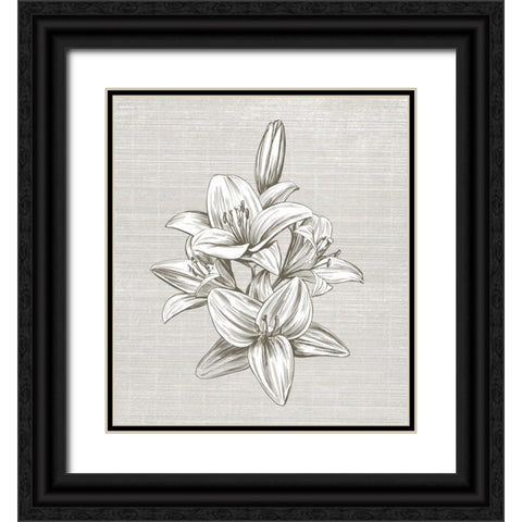 Sepia II Black Ornate Wood Framed Art Print with Double Matting by Smith, Karen