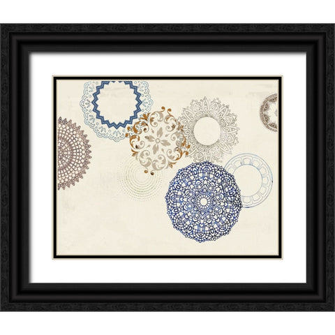 Roundabout I Black Ornate Wood Framed Art Print with Double Matting by Smith, Karen