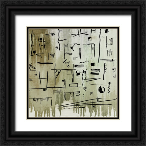 Hyra I Black Ornate Wood Framed Art Print with Double Matting by Smith, Karen