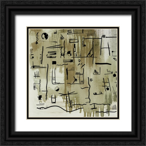 Hyra II Black Ornate Wood Framed Art Print with Double Matting by Smith, Karen