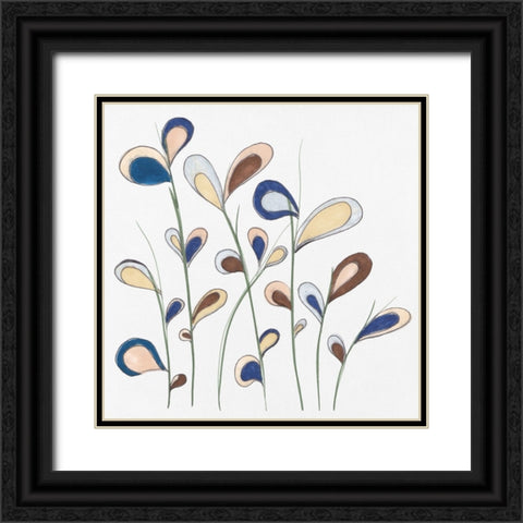 Split Leaf I Black Ornate Wood Framed Art Print with Double Matting by Smith, Karen