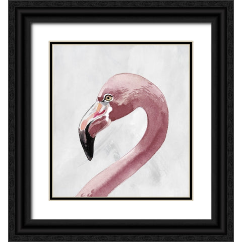 Long Neck I Black Ornate Wood Framed Art Print with Double Matting by Smith, Karen