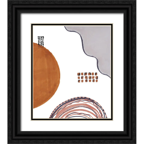 Abs II Black Ornate Wood Framed Art Print with Double Matting by Smith, Karen