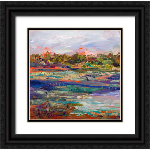 Lake Prevatt Left A Black Ornate Wood Framed Art Print with Double Matting by St Hilaire, Elizabeth