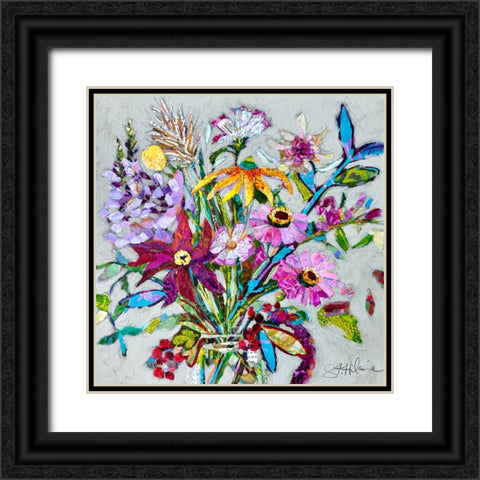 Fab Floral Black Ornate Wood Framed Art Print with Double Matting by St Hilaire, Elizabeth