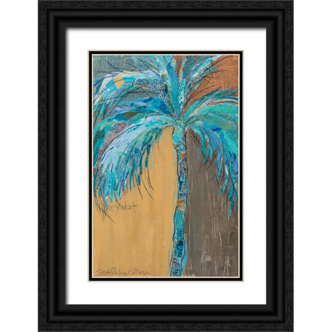Palm in Brown Black Ornate Wood Framed Art Print with Double Matting by St Hilaire, Elizabeth