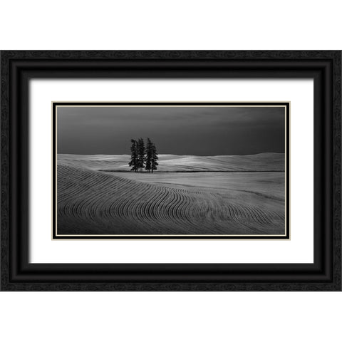 We are not lonely Black Ornate Wood Framed Art Print with Double Matting by Xu, Leah
