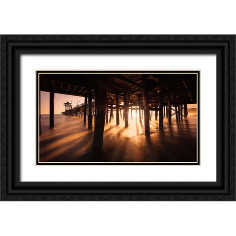 San Clemente-California Black Ornate Wood Framed Art Print with Double Matting by Andria, Miary