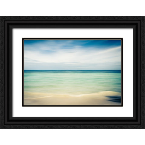 Beach Black Ornate Wood Framed Art Print with Double Matting by Steinkopff, Robert