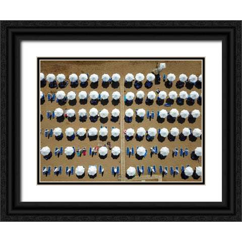 Summer Black Ornate Wood Framed Art Print with Double Matting by aumitcanan