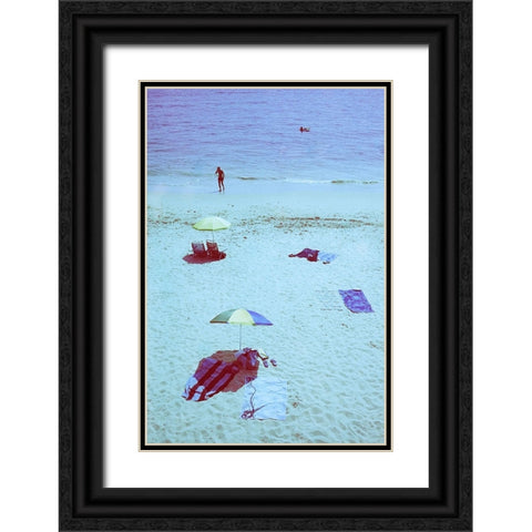 Happy Youre Gone Black Ornate Wood Framed Art Print with Double Matting by Correia, Rui