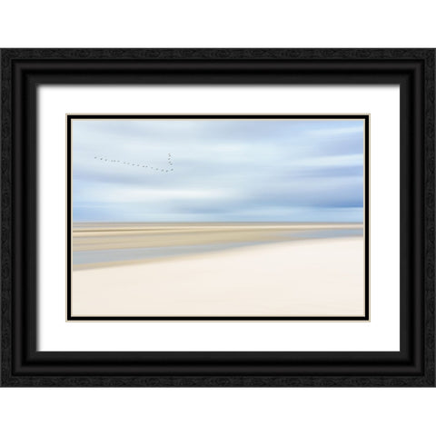 At the ocean III Black Ornate Wood Framed Art Print with Double Matting by Reichelt, Dieter