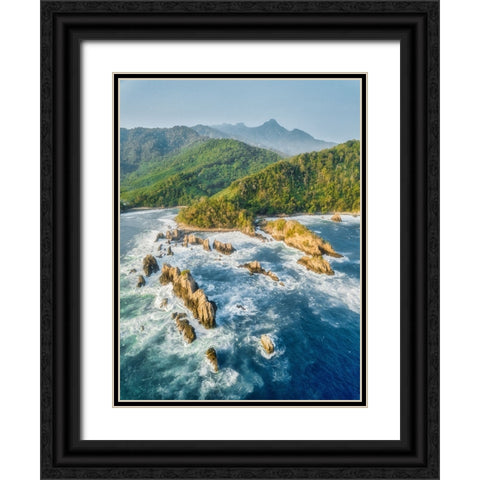 Kelumbayan Beach-Lampung Indonesia Black Ornate Wood Framed Art Print with Double Matting by Herliyanto, Gatot