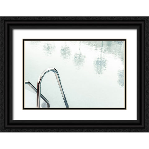 Pool 001 Black Ornate Wood Framed Art Print with Double Matting by Artographie Studio