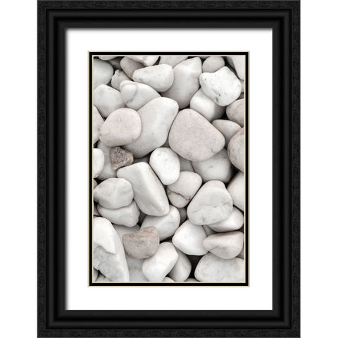 Stones 005 Black Ornate Wood Framed Art Print with Double Matting by Artographie Studio