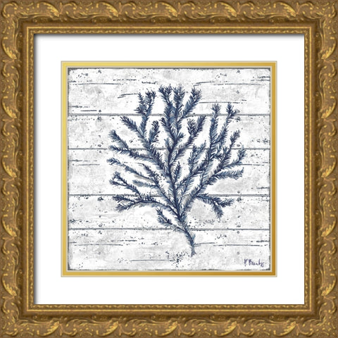 Cape Coral IV - White Gold Ornate Wood Framed Art Print with Double Matting by Brent, Paul