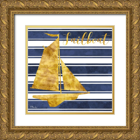 Cape Cod - V - Gold Gold Ornate Wood Framed Art Print with Double Matting by Brent, Paul