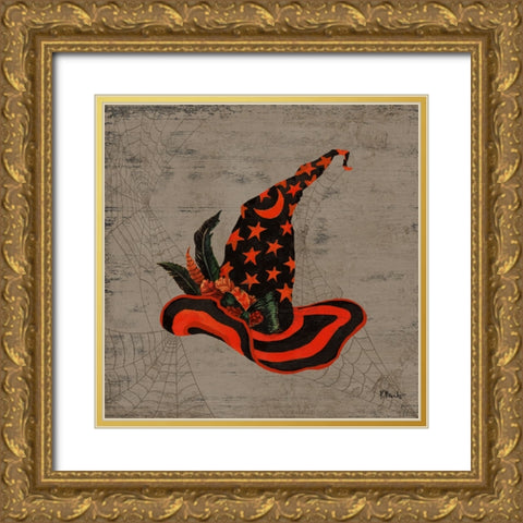 Spooky Hats II Gold Ornate Wood Framed Art Print with Double Matting by Brent, Paul