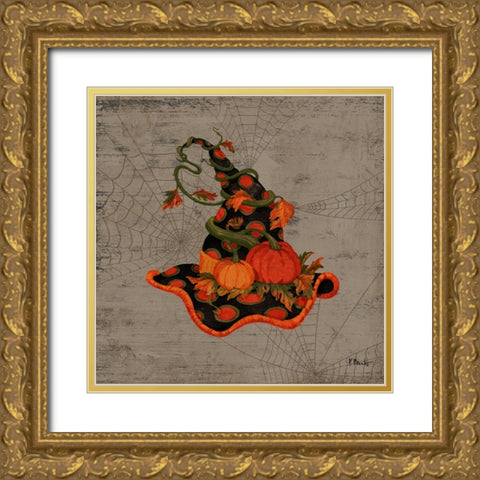 Spooky Hats IV Gold Ornate Wood Framed Art Print with Double Matting by Brent, Paul