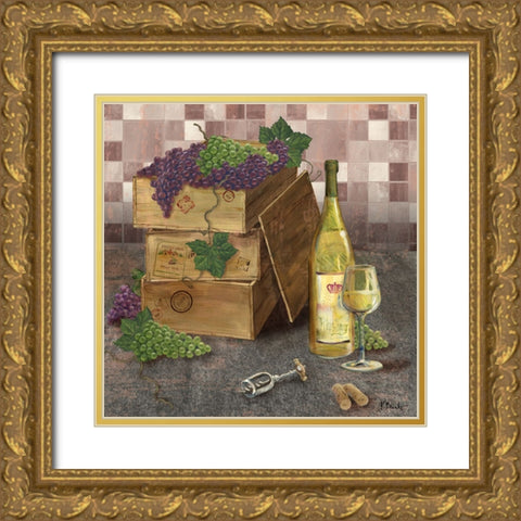 Contempo Winery I Gold Ornate Wood Framed Art Print with Double Matting by Brent, Paul