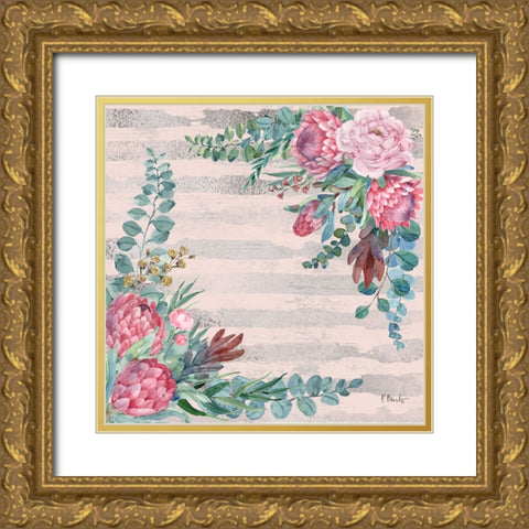 Sugarbush Bloom III Gold Ornate Wood Framed Art Print with Double Matting by Brent, Paul