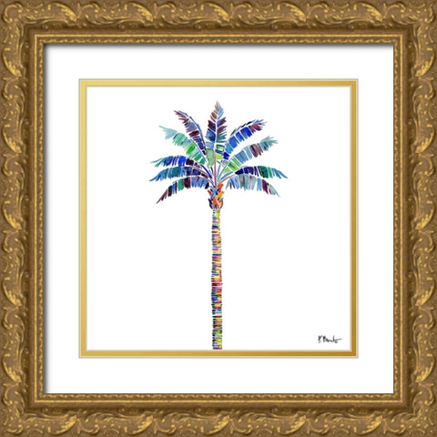 Tahiti Palm I Gold Ornate Wood Framed Art Print with Double Matting by Brent, Paul