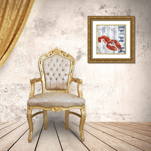 Tisbury Crustaceans II Gold Ornate Wood Framed Art Print with Double Matting by Brent, Paul