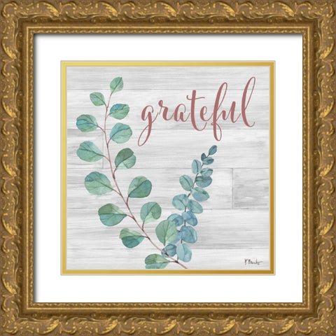 Eucalyptus Bloom I Gold Ornate Wood Framed Art Print with Double Matting by Brent, Paul