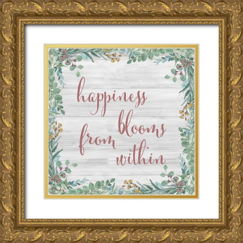 Eucalyptus Bloom V Gold Ornate Wood Framed Art Print with Double Matting by Brent, Paul