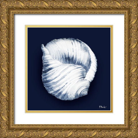 Grenada Shells IV - Midnight Gold Ornate Wood Framed Art Print with Double Matting by Brent, Paul