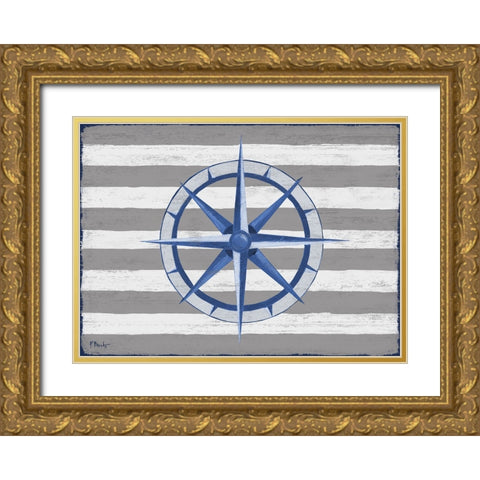 Sunny Nautical VI Gold Ornate Wood Framed Art Print with Double Matting by Brent, Paul