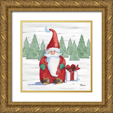 Gnome Town I Gold Ornate Wood Framed Art Print with Double Matting by Brent, Paul
