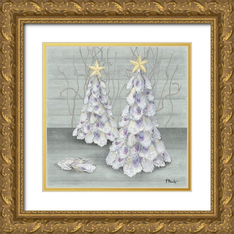 Oyster Tree Gold Ornate Wood Framed Art Print with Double Matting by Brent, Paul